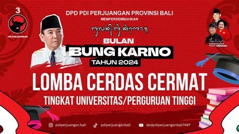 LOMBA CERDAS CERMAT TINGKAT UNIVERSITAS PERGURUAN TINGGI BULAN BUNG