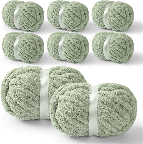 Amazon YUBAMIN 8 Packs Jumbo Chenille Chunky Yarn 2045g 72oz