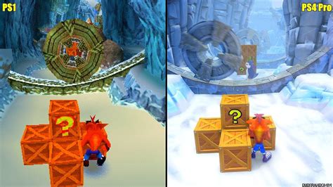 Crash Bandicoot 2 Original Vs N Sane Trilogy Ps4 Pro Vs Ps1 Graphics