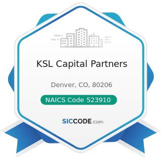 KSL Capital Partners ZIP 80206 NAICS 523910