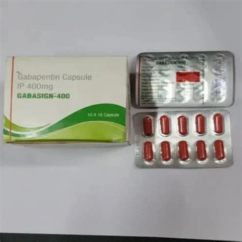 GABASIGN 400 GABAPENTIN 400 MG 10 X 10 Capsul Tablet At Rs 140 Box In