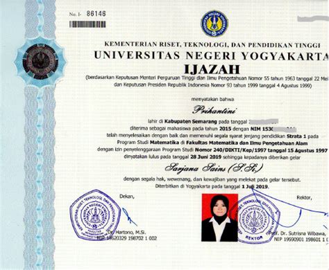 Contoh Scan Ijazah Koleksi Gambar