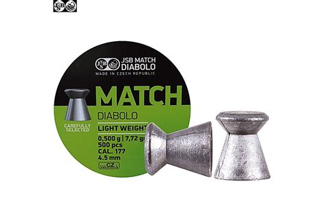 Comprar Online Chumbo JSB Match Diabolo 500pcs 4 49mm 177 Light