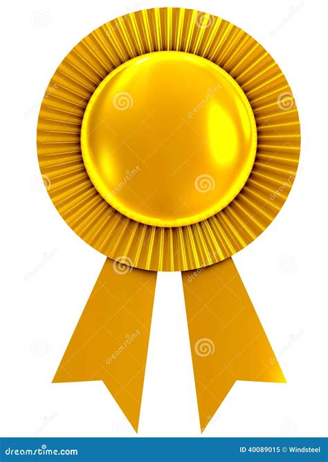 Blank Award Ribbon Rosette Royalty Free Stock Photography