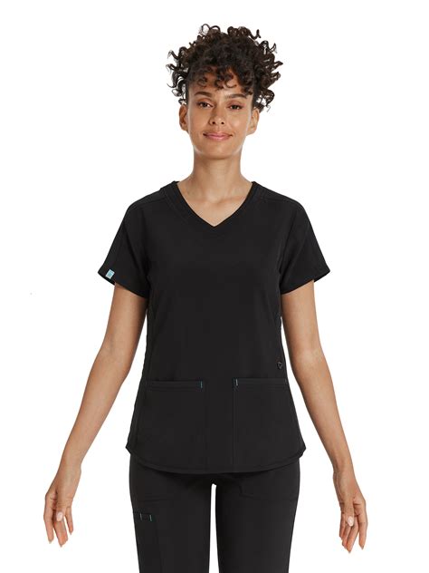 Scrubstar Womens Premium Performance Stretch Double V Neck Scrub Top