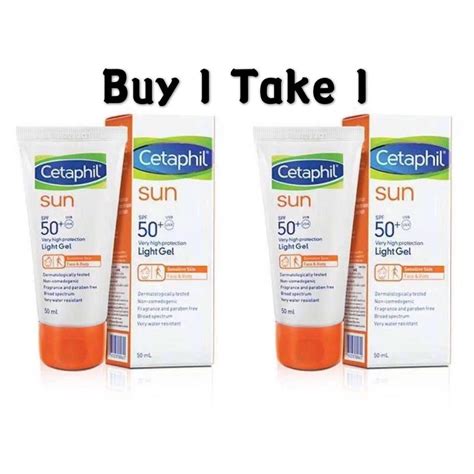 Buy 1 Take 1 Cetaphil Sun Spf 50 Light Gel 118ml Shopee Philippines