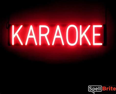 Karaoke Lichtreclame Neon Led Bord Verlicht Spellbrite 73 X 16 Cm 6 Dimstanden Bol