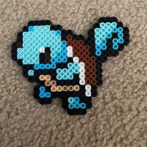 Squirtle Pokemon Perler Mercari Perler Bead Patterns Beading