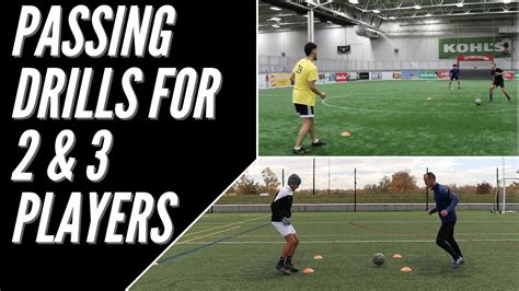 2 And 3 Player Soccerfootball Passing Drills Partner Passing Drills