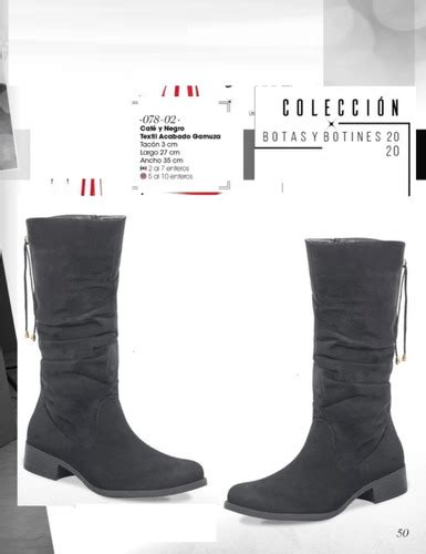 Botas Altas Mujer Negro Gamuza Tac N Cm Cklass Env O Gratis