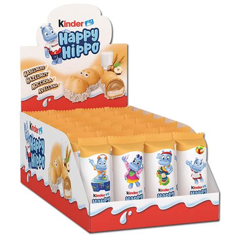 Ferrero Kinder Happy Hippo Haselnuss 28 Riegel Je 20 7g Süßigkeiten Online Shop And Süßwaren