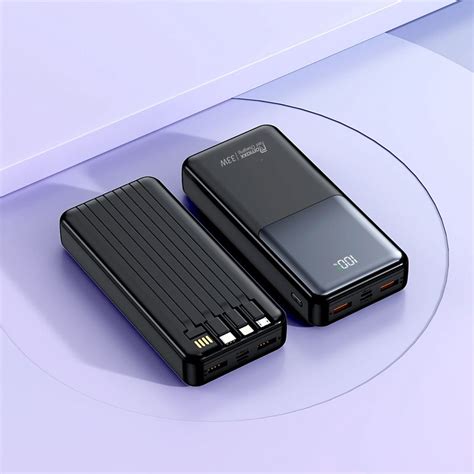 Romaxx F3f7 Type C Pdqc Quick Charge 30 Fast Charge Power Bank 33w
