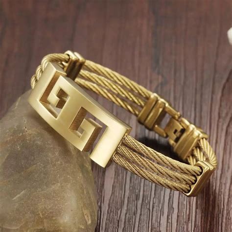 Gold Plated Stainless Steel Bracelet Etsy