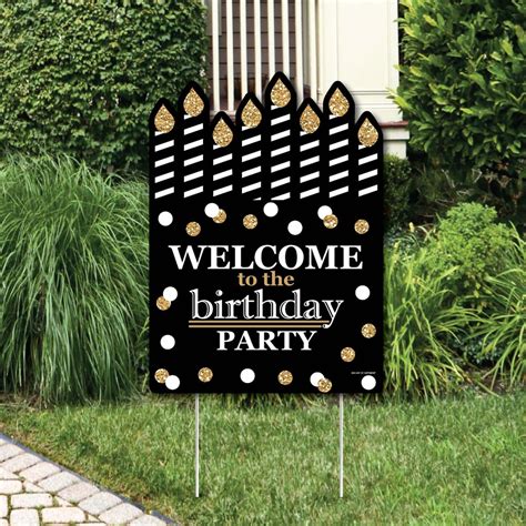 Big Dot Of Happiness Adult Happy Birthday Gold Party Decorations