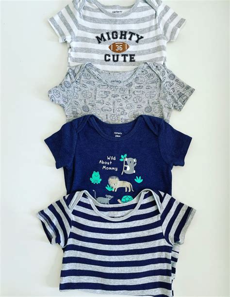 Kit 4 Bodys Carters 24 Meses Menino Roupa Infantil Para Menino Carter