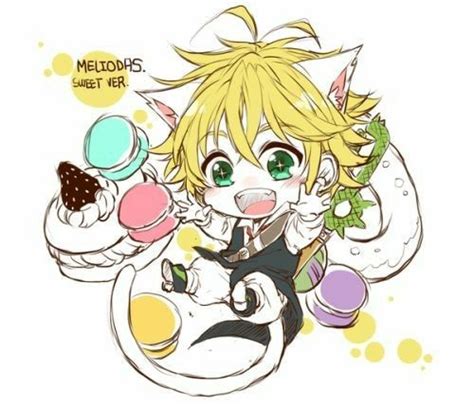 Meliodas Cute Text Cat Neko Nanatsu No Taizai Seven Deadly Sins