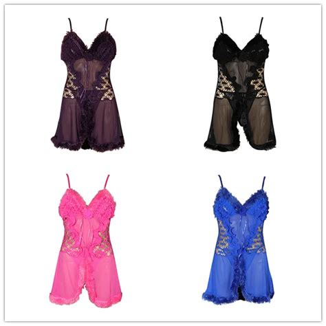 Hot Mature Sexy See Through Black Babydoll Nightwear For Women Buy
