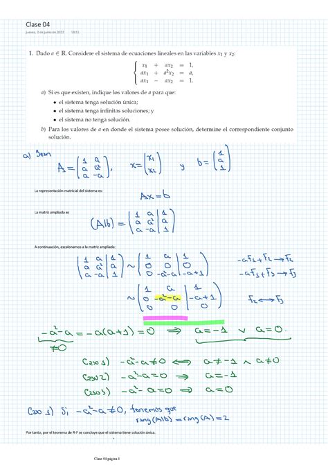 Algebra Ejercicios Escuela Polit Cnica Nacional Lgebra Lineal