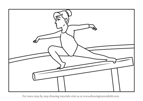 How To Draw A Gymnast On Beam The Best Picture Of Beam