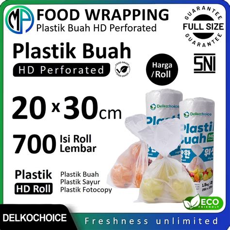 Jual Plastik Roll HD 20cm X 30cm Untuk 1 5Kg Buah Sayur Fotocopy