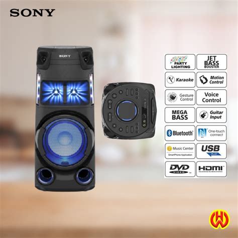 Sony Mhc V D All In One High Power Audio Speaker System With Karaoke