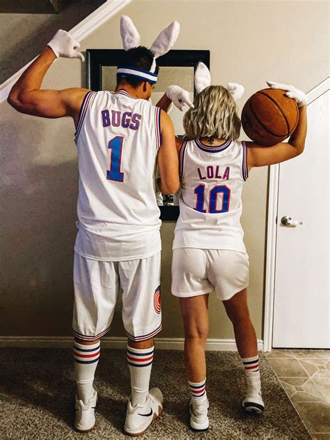 Couples Halloween Bugs And Lola Bunny Costume Basketball Costume