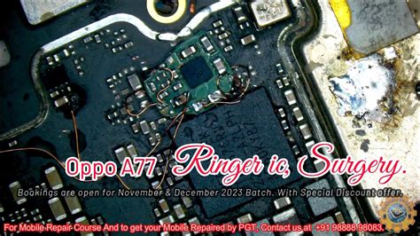 Oppo A Upper Ringer Ic Transplant By Pgt Youtube