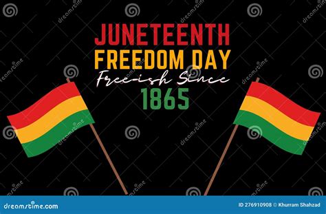 Juneteenth African American Independence Day June 19 Stock