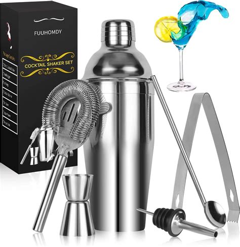 Etens Cocktail Shaker Oz Martini Shaker Drink Mixer With Built In