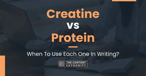 Creatine vs Protein: When To Use Each One In Writing?