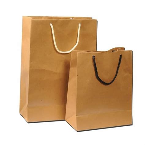 Brown Kraft Paper Carry Bag For Shopping Capacity 2 Kg At Rs 7piece