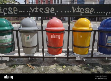 The Dustbin With Natural Background Stock Photo Alamy