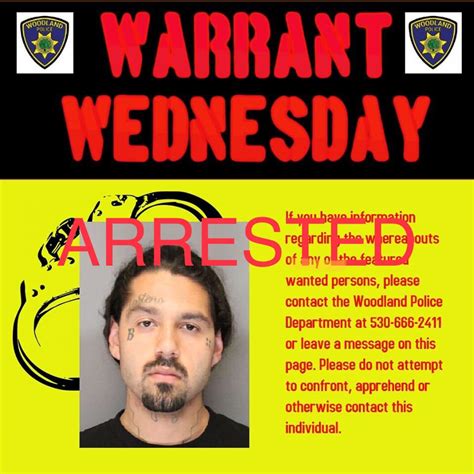 Pursuit Leads To Arrest Of Parolee At Large By Woodland Police Daily