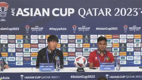 Timnas Indonesia Lawan Irak Di Piala Asia Besok Shin Tae Yong