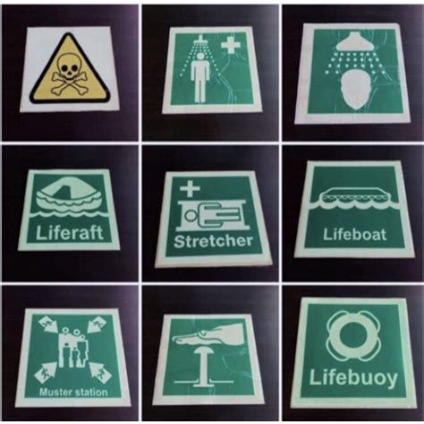 Jual Imo Symbol Stickerimo Safety Sign Bahan Fosfor Shopee Indonesia