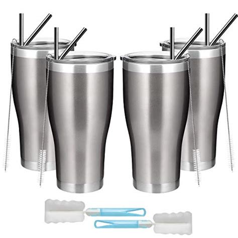 Manyhy 30oz Stainless Steel Insulated Tumbler 4 Pack Bulk Large