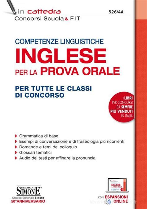 Competenze Linguistiche Inglese Per La Prova Orale Per Tutte Le