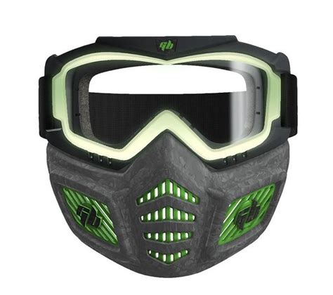 Buy Gel Blaster Elite Face Mask Black And Green Currysie