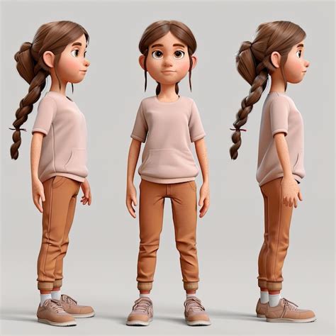 Premium Photo 3d Cartoon Female