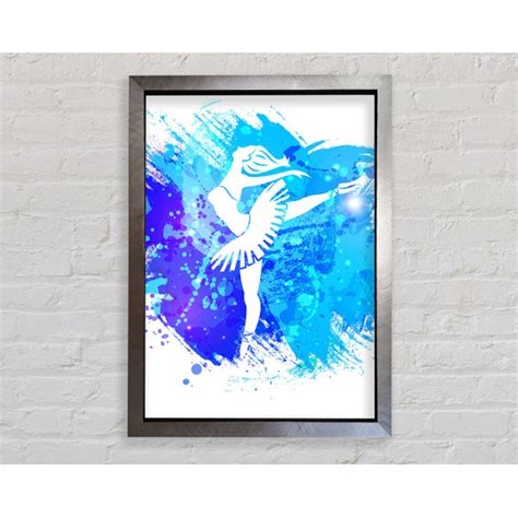 Bright Star Blaue Ballerina 9 Einzelner Bilderrahmen Kunstdrucke