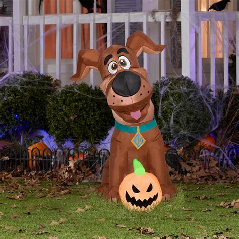 Gemmy 351 Ft Lighted Warner Bros Scooby Doo Pumpkin Inflatable G