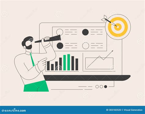 Data Driven Marketing Abstract Concept Vector Illustration Stock Vector Illustration Of