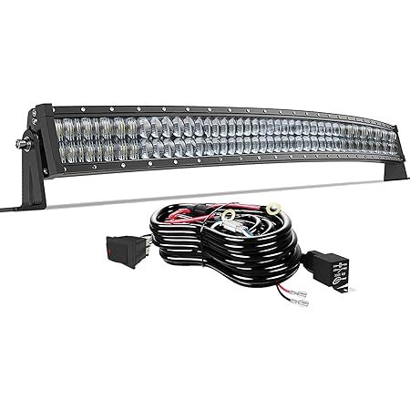 Amazon Led Light Bar Turbo Sii Inch Curved W D Spot Flood