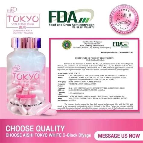 Aishi Tokyo Glutathione 60 Capsuledfa Approved Lazada Ph