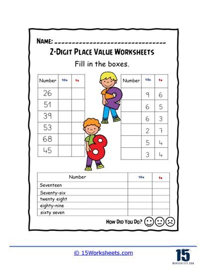 Place Value Worksheets 15