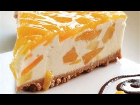 Cheesecake De Durazno Sin Horno Pay De Queso Con Duraznos Rony En