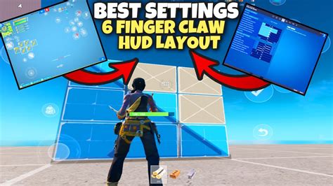 Fortnite Mobile Best Settings And Finger Hud Layout Youtube