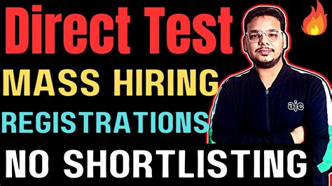 Direct Test Hiring OFF Campus Drive For 2024 2023 2022 2021