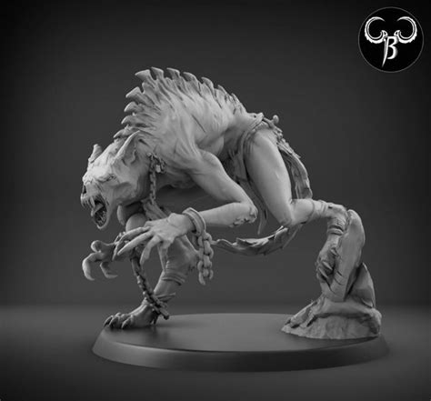 Grave Howler Feral Werewolf 50mm and 64mm Base Sizes - Etsy Australia