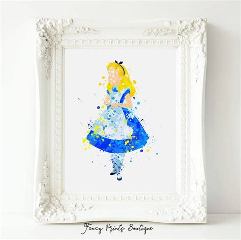 Alice in Wonderland Watercolor print Alice in Wonderland